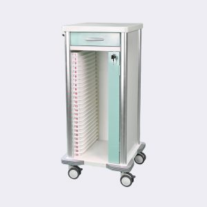 FJ-23E彩噴25格病歷夾推車